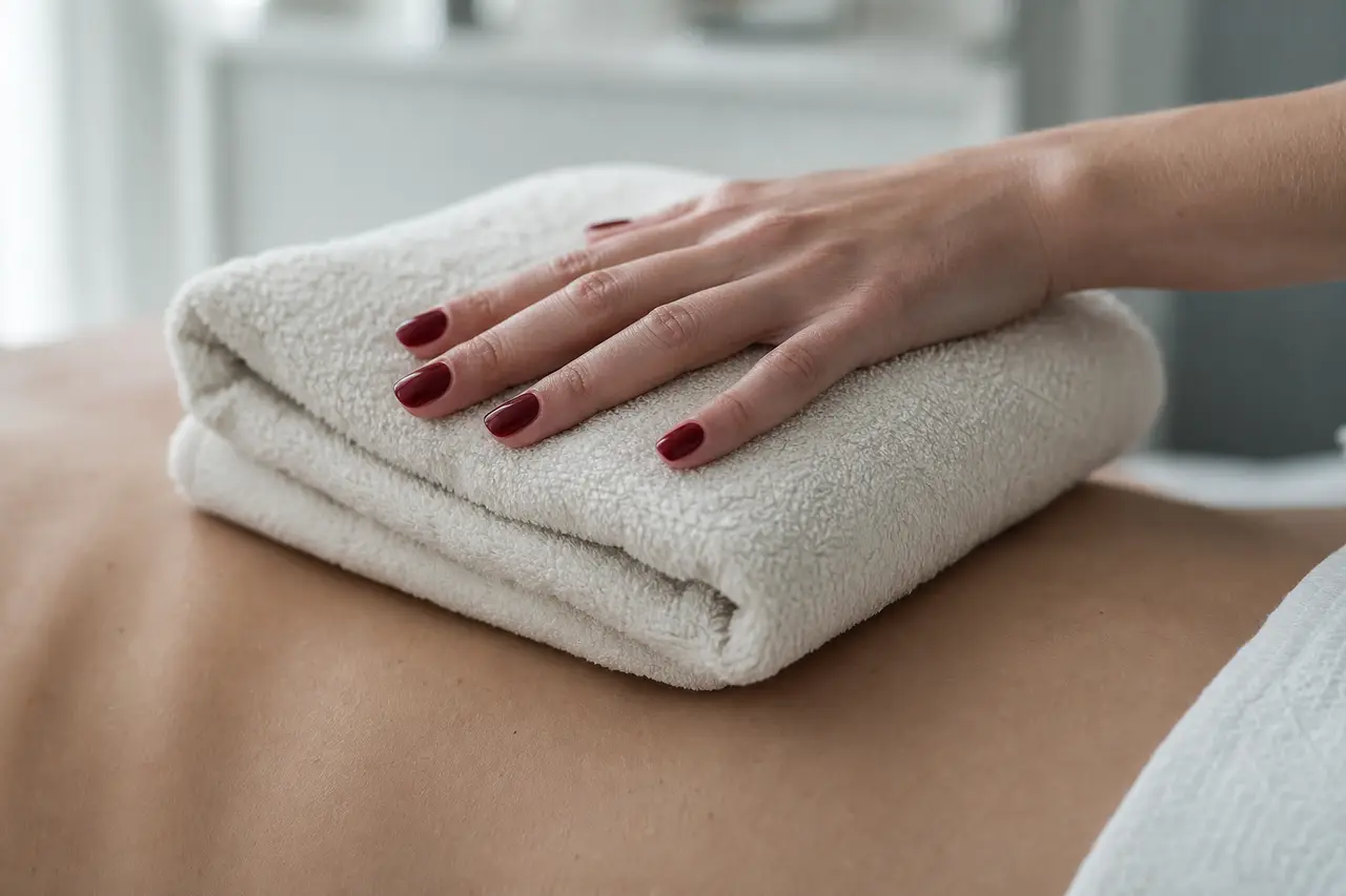 Massage et bien-être : résultat ou instant du soin, cadrage serré, aucune personne identifiable